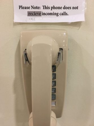 Phone misspelling