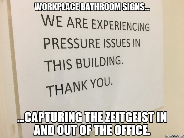 bathroom sign meme